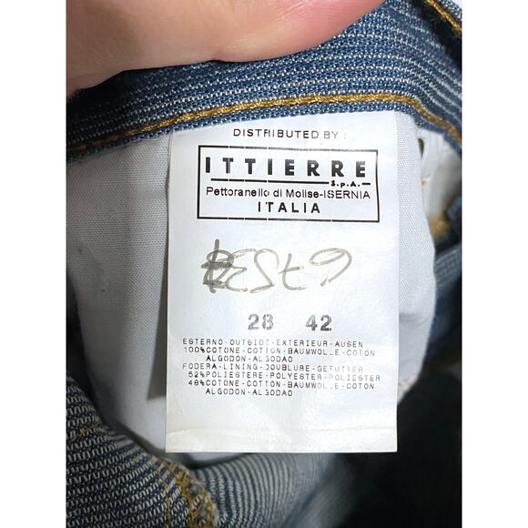 C'N'C Costume National Ribbed Straight Leg Jeans Womens 28 Normcore Casual NWT - Picture 11 of 13